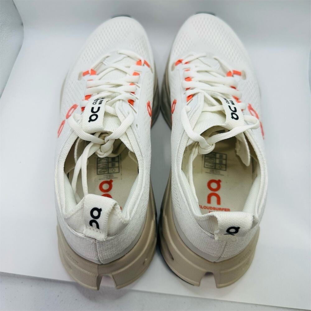 On Running Cloudnova Form 2 Sneakers Beige/White Orange Shoes | Men's Size 9.5 - Picture 5 of 11